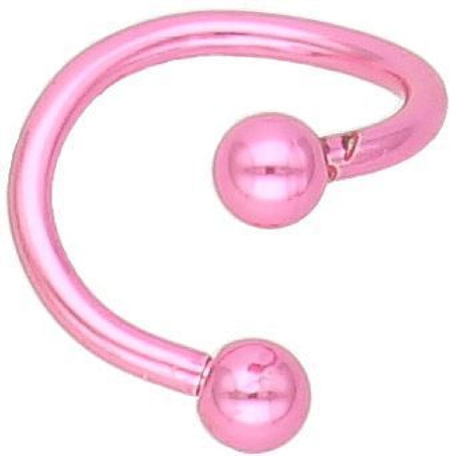 Kolczyk stalowy różowy spirala KOS 055 Szukasz czegoś wyjątkowego do swojego piercingu Kolczyk stalowy w kształcie spirali w kolorze różowego metalu 2.jpg